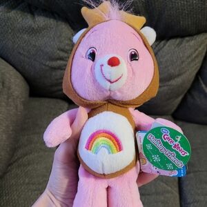 Care Bears 2007 Cheer Bear Holiday Friends NWT 8"